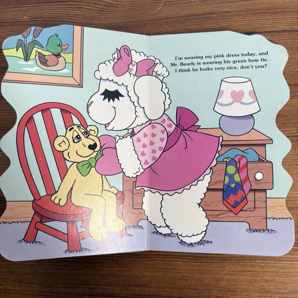 1996 Baby Lamb Chop & Friends The Picnic Surprise Golden Books Shaped Board Book